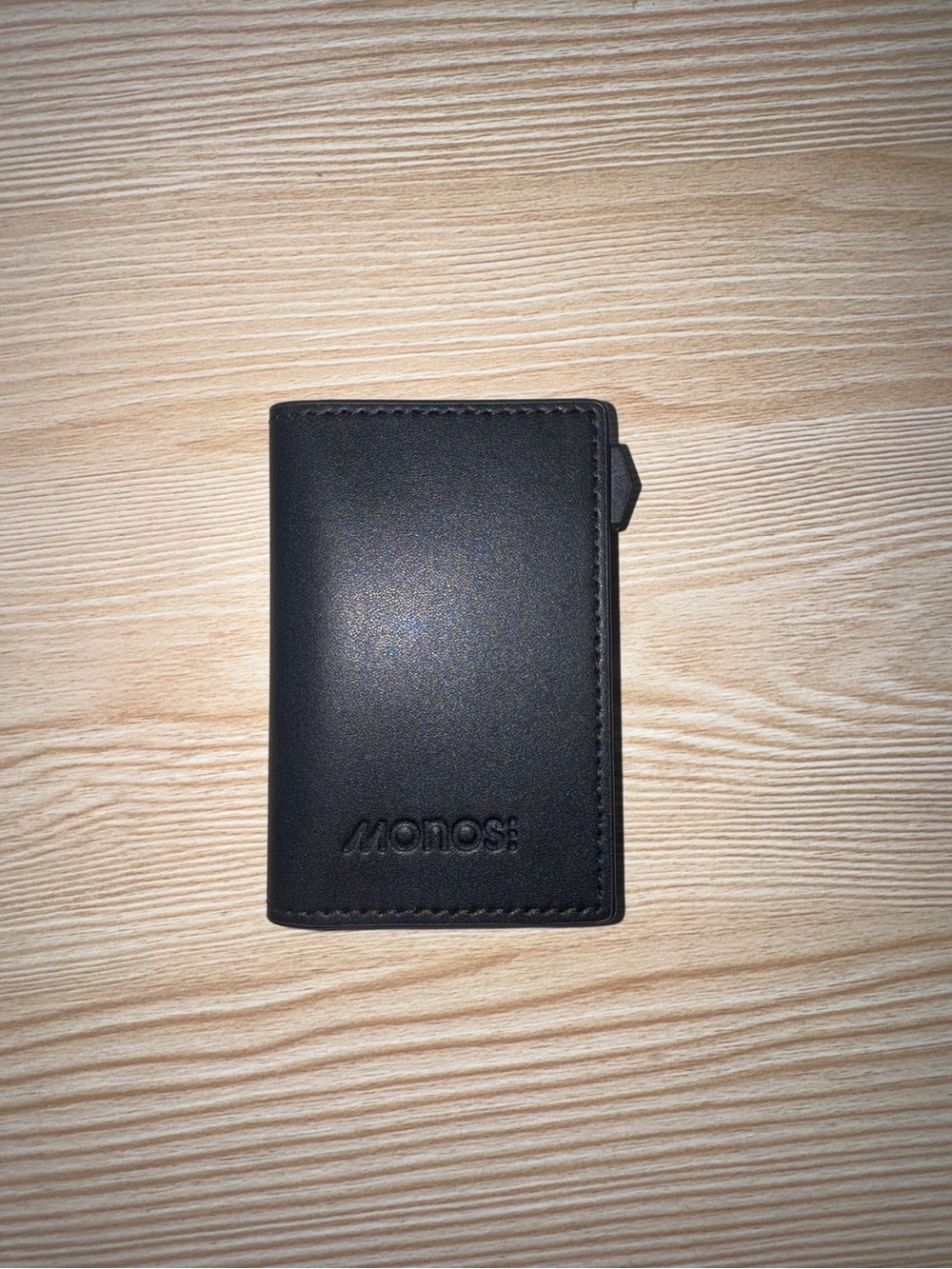 Monos Black Slim Wallet Pro